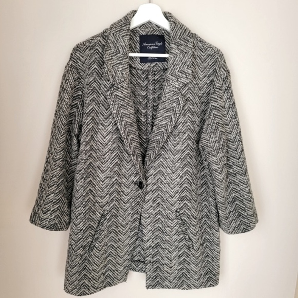 American Eagle Oversized Knit Sweater Blaze